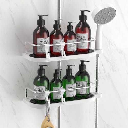 2Pcs Shower Caddies No Drill, Stainless Steel Bathroom Accessories