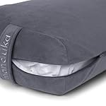 Manduka enlight Bolster Pillow - Yoga Pillow with Machine Washable Microfiber Cover, Curved Design for Optimal Workout and Meditation Support, Yoga and Pilates Equipment - Image 2