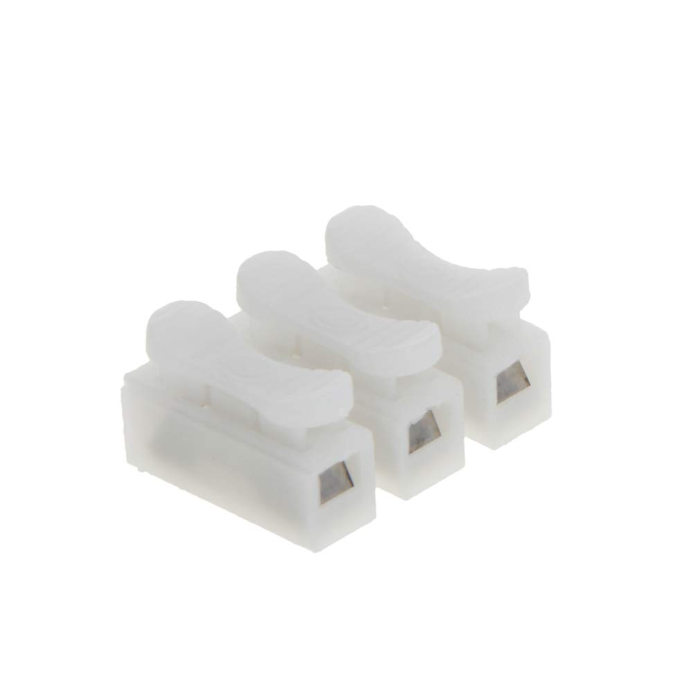 Jutagoss 150 Pcs RH-3 Quick Connector Spring Wire Connector Terminal Block Spring Connector for LED Strip Light Wire Connecting