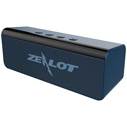 Bluetooth Lautsprecher, Zealot Tragbarer Bluetooth Speaker V5.0 Stereo Kraftvollem Klang mit Duale Treiber, 10 Stunden Spielzeit, IPX5 Wasserfest, Eingebautes Mikrofon für iPhone, Samsung