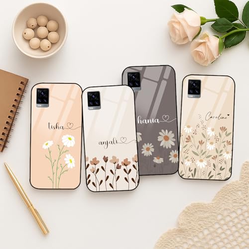 Image of COLORflow Back Cover Compatible with Vivo V20 | Floral Family Customized | Shockproof TPU Bumper with Camera Protection Back Cover Compatible with Vivo V20