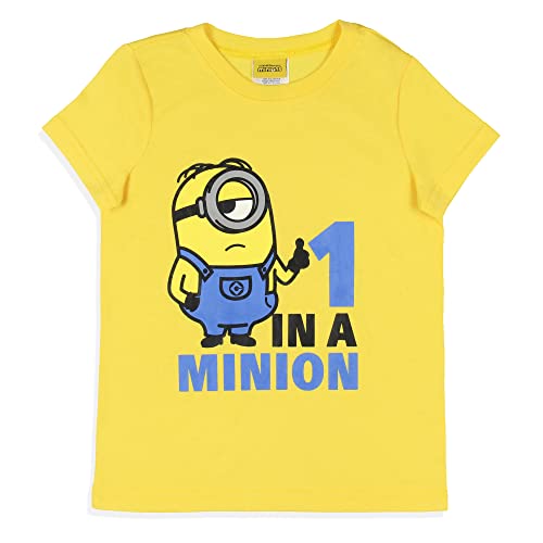 Despicable Me Girls' Movie Minions 1 In A Minion Sleep Pajama Set Shorts2