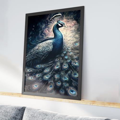 Papel de arroz pavo real para restaurar muebles sin burbujas 3
