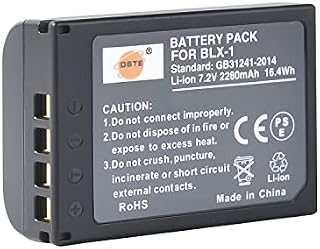 DSTE Full Coded BLX-1 BLX1 Rechargerable Li-ion Battery Compatible for Olympus OM-1 OM1 Micro SLR Camera OM System