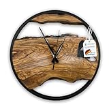 ✔𝐍𝐚𝐭ü𝐫𝐥𝐢𝐜𝐡: Verleihe deinem Zuhause eine natürliche und rustikale Note, die perfekt zu jedem Einrichtungsstil (Landhausstil, Vintage, Industrial) passt. Gerade in einer Umgebung mit viel Holz Deko fügt sich deine minimalistische Uhr gut ein.