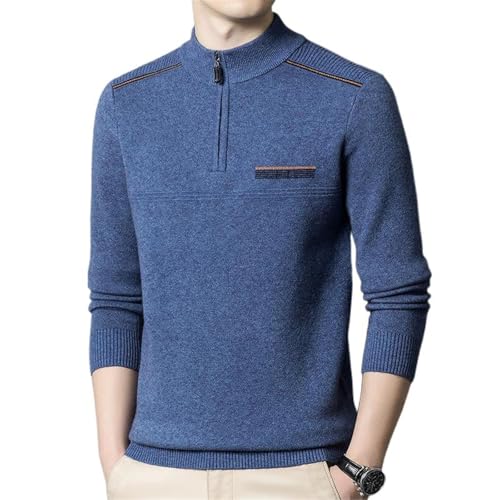 Men's Fall and Winter Thickened Casual Warm Knit Sweater Bottoming
