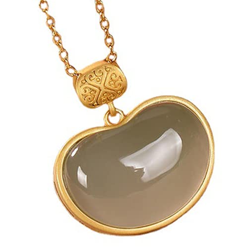 Collier pendentif jade naturel traditions chinoises et bijoux vintage femme