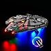 YBLOC Kit D'éclairage LED pour Ensemble De Construction Lego 75257 Millennium Falcon Starship, Spectacle De Lumière Compatible avec Lego 75257 (N'inclut Pas L'ensemble Lego)