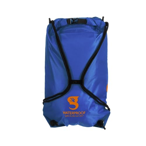 Image of geckobrands Embark 10L Drawstring Backpack - Waterproof, Lightweight Dry Bag for Beach, Hiking, and Light Water Activities