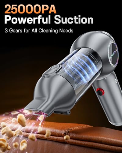 houscly Cordless Car Vacuum — 25,000Pa, 40-Min Battery, 4-in-1 Design — view 2