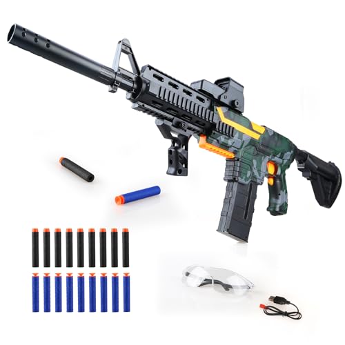 SK MISS M416 Pistolet Jouet, Soft Bullet Gun, avec 20 Balles Souples, Pistolet à FléChettes Automatique pour, Cadeaux D'IntéRieur Et D'ExtéRieur pour...
