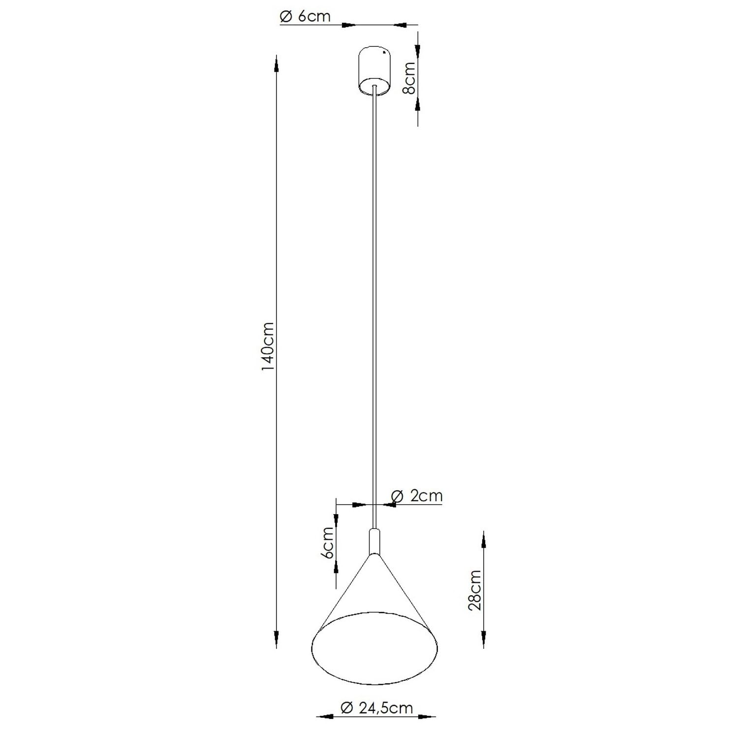 SOLLUX lighting Pendelleuchte LED Hängelampe Nox 25 cm roter Ocker