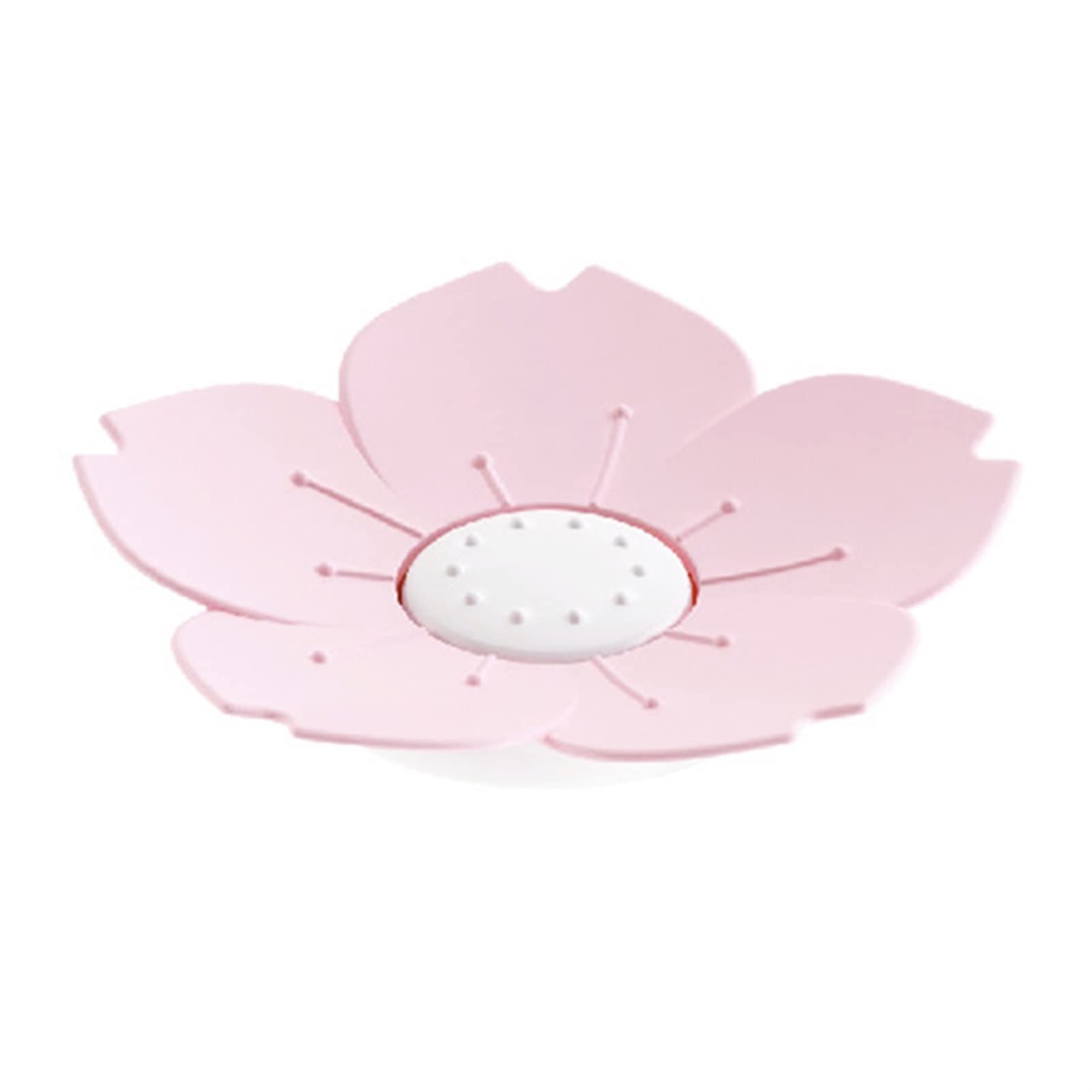 JINGYAN Soap Dishes Soap Dish Drain Tray Toilet Bathroom(Pink)