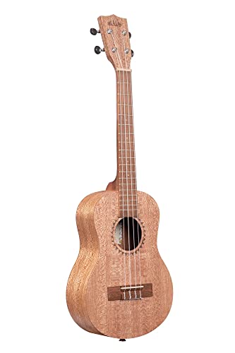Image of Kala KA-20T Burled Meranti Tenor Ukulele Bundle with Hard Case, Tuner, Austin Bazaar Instructional DVD, and Polishing Cloth