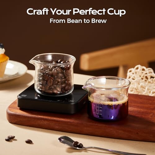 Image of YARRAMATE Espresso Shot Glass with Spout, 3.4oz /100ml Clear Glass Espresso Cup with Flared Rim, Heat Resistant Demitasse Cup for Coffee Extraction (1 Pack)