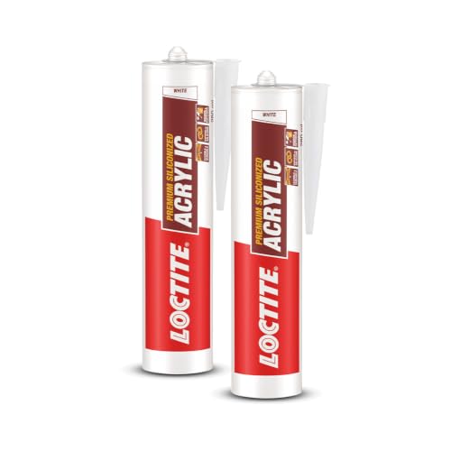 Loctite Acrylic sealant(White), Durable silicone sealant ideal for crack and joint filling in glass,wood,ceramic,stone,marble etc, dries in 30 mins, Effectively locks out air,dust and insects, 280ml product image 7