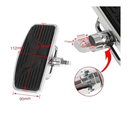 Repose-pieds moto anti vibration pour passager Sportster 883 1200 - 3