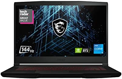 MSI GV15 15.6" 144Hz Gaming Laptop: Intel Core i5-11400H GTX 1650 8GB 256GB NVMe SSD, Wi-Fi 6, USB Type-C, Nahimic 3 Audio Immersion, Win 11: Black 11SC-633