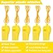 Zuazaor 5 Pcs Referees Loud Plastic Emergency Whistle with Lanyard for Outdoor Activities, Coach Trainning Whistles Party Whistles for Sports and Parties Gift Boxes Fillers (Yellow)
