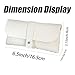 Glasses storage bag Travel sunglasses myopia glasses storage bag Fashion leather storage bag (Weave pattern white)
