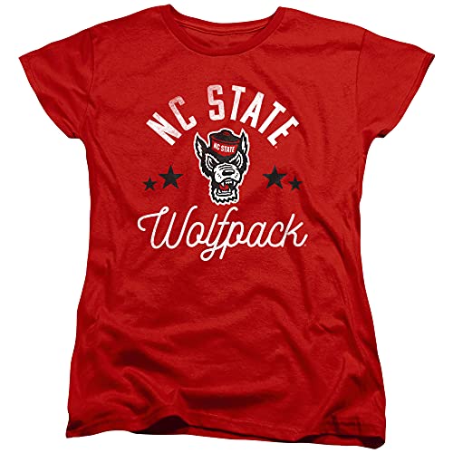 NC State Wolfpack Official Wolfpack Women's T Shirt,Red, Small