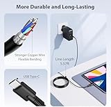 USB C Laptop Charger, Fast PD 65W USB C Charger with 1.7m Cable Compatible with Lenovo ThinkPad, Yoga, Chromebook, Steam Deck, Huawei Matebook, MacBook Air/Pro, HP, Dell, Acer, Asus and Samsung - Image 6