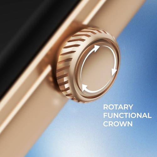 Image of beatXP Nexus 1.78 inch Super AMOLED Display Bluetooth Calling Smart Watch, Metal Body, Rotary Crown, 368*448PX, 1000 Nits, 60Hz Refresh Rate, 100+ Sports Modes, 24 /7 Health Tracking, IP68(Champagne Gold)