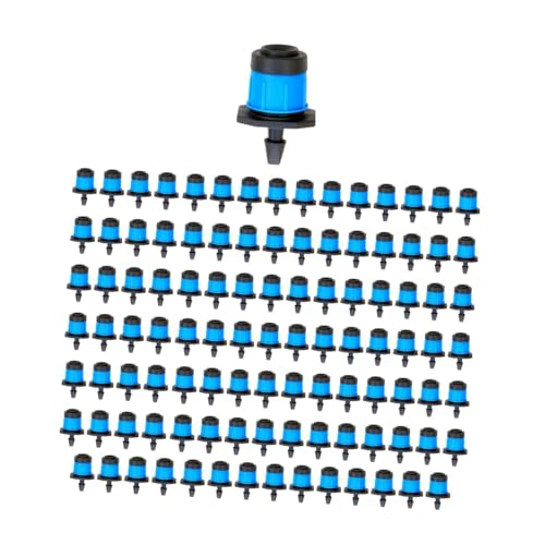 Fenteer 100x emitores de Goteo de Goteo de Goteo de riego Ajustable 360 ​​Grados Círculo Completo