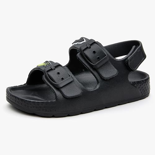 Image of EasyStar Boys and Girls Lightweight Dual-Adjustable Sandal Buckles With Hook and Loop Heel Closure