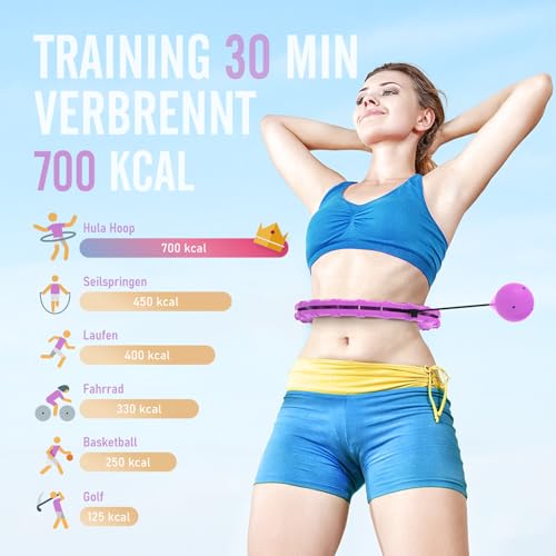 Hula hoop intelligent debutant pour affiner la taille 120 cm - 5