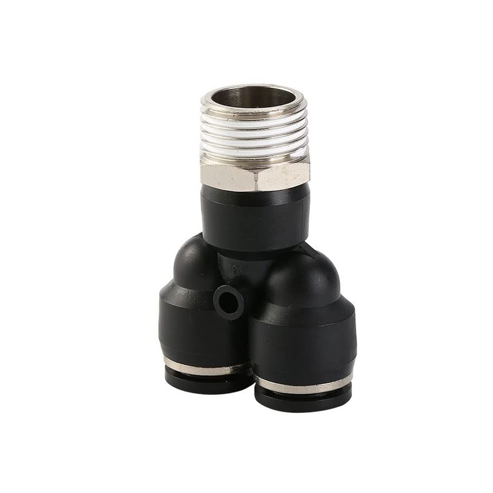 ezqnirk 1PCS Black Air Hose Fittings Pneumatic Quick Coupling Pipe,PX,12-04 (12mm-1/2)