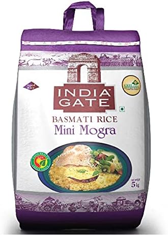 India Gate Basmati Rice - Mini Mogra, 5kg Pack