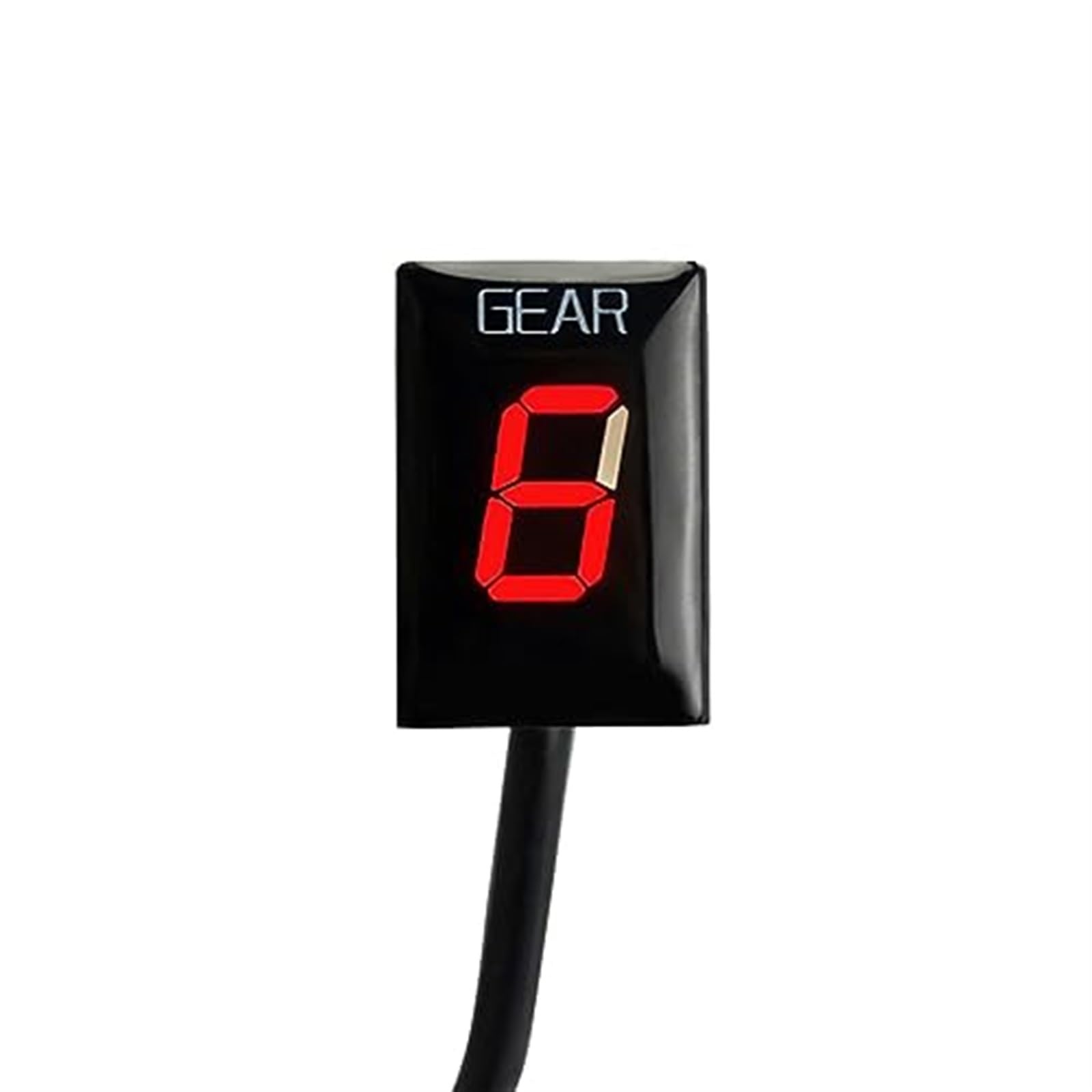 Indicateur de Vitesse 1-6, Affichage de Vitesse Plug and Play, for Z750 Z 750 2010 2011 2012 Indicateur de Rapport de Moto(Black Red)