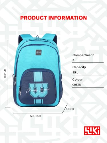 Image of Varsity Fresh Backpack, 25L, 2 Compartments, Front Organizer Pocket, Side Bottle Pocket, EVA Haul Loop, Lightweight School & College Bag