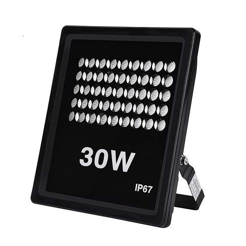 Ankishi Focos LED Exterior 30W, Proyector Reflector de Pared 3000LM 6500K,flood light IP67 Impermeable, Iluminación Exterior de jardín, patio, plaza, cartelera, (Blanco frío)