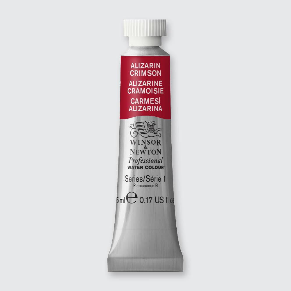 Winsor & Newton Artists Water Colour Paint - 5ml tube - Alizarin Crimson