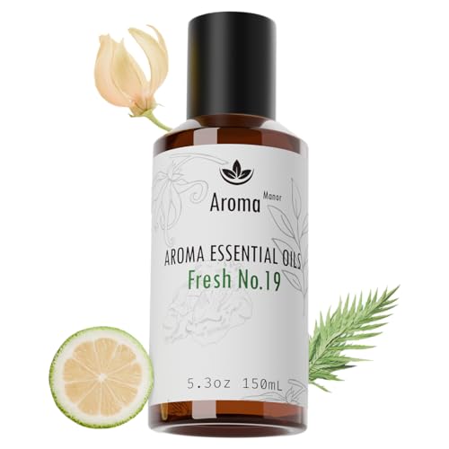 5 Star Hotel Scents Diffuser Oil - Fresh No.19 - Luxury Aroma Hotel Diffuser Oil for Aromatherapy- Bigger Bottle, Bolder Aroma & Longer Lasting 150mL