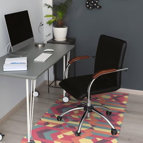 Tapis de chaise PVC protège-sol imperméable et rectangulaire 100x70 cm - 5