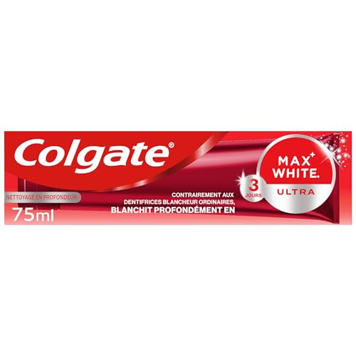 COLGATE - Dentifrice Max White Ultra Blancheur - Nettoyage en profondeur - 75ml