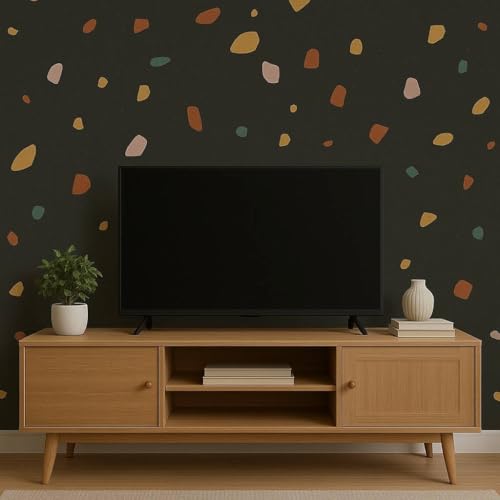 Image of VKR Self Adhesive Wallpaper Roll | Waterproof & Oil-Proof Peel and Stick Vinyl Sheet for Kitchen Countertop, Furniture, Table, Cabinets & Wall Decor (Black Printed, Pack of 1)