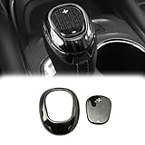 fitfoyo Car Gear Shift Knob Head Cover Trim for Chevrolet Equinox Black Titanium 2018 2019 2020 2021