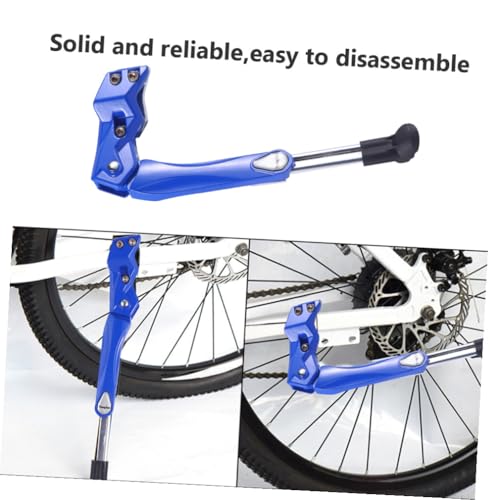 Béquille de vélo bleu en aluminium Uonlytech à libération rapide - 4