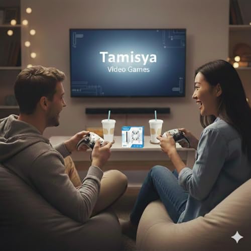 Image of Tamisya M15 Handheld Video Game Console with 400 Built-in Classic Games | Portable Game Player | Game Stick 1080p Plug & Play TV Video Game Set for 2 Player | Rechargeable Battery, AV Output |