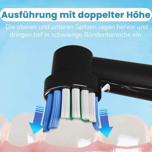 GENKENT Aufsteckbürsten Kompatibel mit Oral B Aufsteckbürsten,Professionelle Elektrische Bürstenköpfe für Oral B Ersatzköpfe Refill Pro 500… – Ansicht 5
