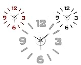  VIRTIME Orologio da Parete Adesivo Eva Wall Stick Index e Numeri 50 x 50 cm 3 Colori