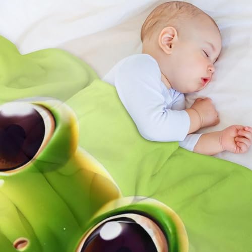 Couverture flannel grenouille de qualité supérieure jeté de canapé durable - 4