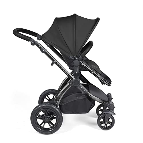 Ickle Bubba Stomp Luxe All-in-One Travel System with Isofix Base (Galaxy) - Black/Midnight/Black - Image 6