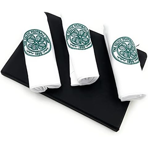 New 2022 Official Licensed Merchandise. Celtic FC 3 Pack Mens Handkerchief. A Celtic FC Gift for Any Occasion Cover