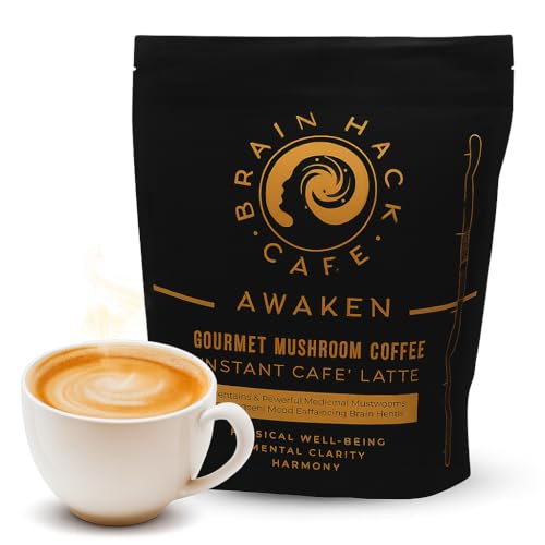 Brain Hack Café Mushroom Espresso Coffee