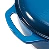 Amazon Basics Cast Iron Dutch Oven Pot with Lid, Enameled, Round, Dual Handles, Heavy-Duty, Medium, 6-Quart, Blue #4
